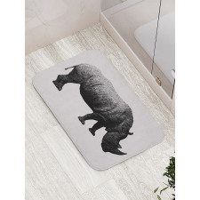 Polygonal Animal Line Art Bath Mat