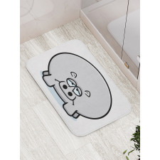 Animal with Sad Expression Bath Mat