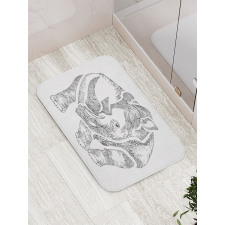 Graphic Animal from Africa Bath Mat