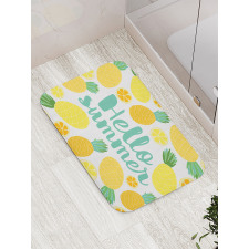 Pineapples and Fruits Bath Mat