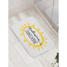 Welcome Sunshine Simplistic Bath Mat