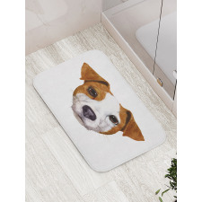 Hand Drawn Dog Animal Bath Mat