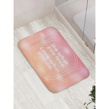 Pastel Colored Bokeh Effect Bath Mat