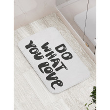 Classic Typeface Phrasal Bath Mat