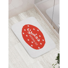 National Day Monochrome Bath Mat