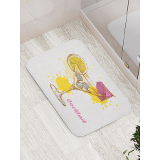 Vodka Martini Lemon Bath Mat