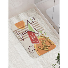 Retro Happy Hour Bath Mat