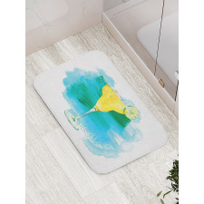 Watercolor Margarita Bath Mat