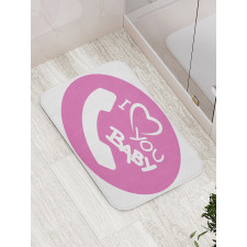 I Love You Baby Message Bath Mat