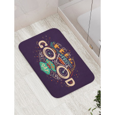 Human Face Mustache Bike Bath Mat