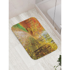 Colorful Autumnal Landscape Bath Mat