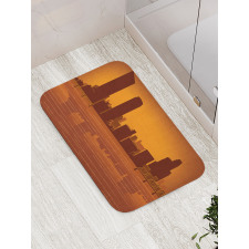 Skyline and Reflection Bath Mat