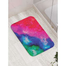 Aquarelle Colorful Artwork Bath Mat