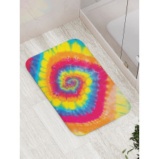 Abstract Colorful Batik Bath Mat