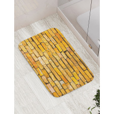 Old Wall Earth Tones Bath Mat