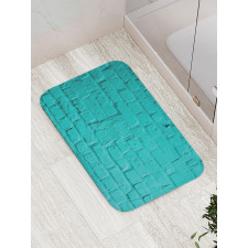 Turquoise Rough Wall Bath Mat