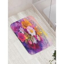 Blossoming Roses Bath Mat