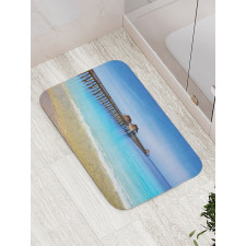 Florida Beach Sunny Day Ocean Bath Mat