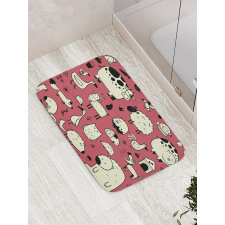 Nursery Childish Animals Bath Mat