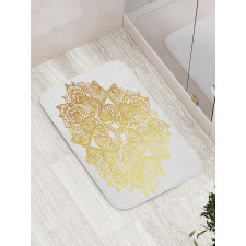 Ombre Effect Paisley Lotus Bath Mat