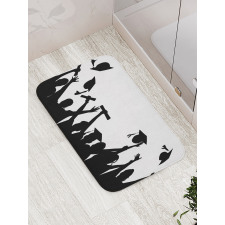 Graduates Silhouettes Bath Mat