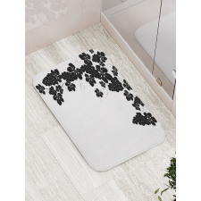 Monochrome Grape and Leafage Bath Mat