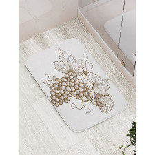 Modest Fruit Branch with Leaf Bath Mat