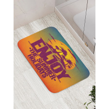 Tropical Island Enjoy Summer Bath Mat