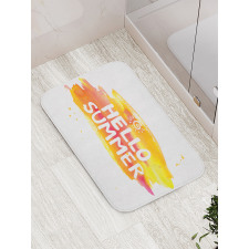 Sun Pattern Hello Summer Bath Mat