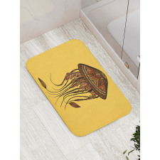 Abstract Jellyfish Bath Mat