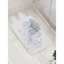 Nautical Ornate Organism Bath Mat