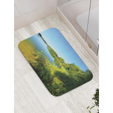 Coastline Trees Nature Bath Mat