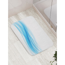 Smooth Wavy Lines Stream Flow Bath Mat