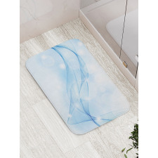 Blurred Motion Swirl Lines Bath Mat