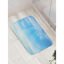 Fascinating Sky with Clouds Bath Mat