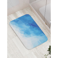 Abstract Polygonal Ombre Art Bath Mat