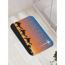 Star of Bethlehem Camel Wise Bath Mat