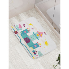 Children Theme Magic Kingdom Bath Mat