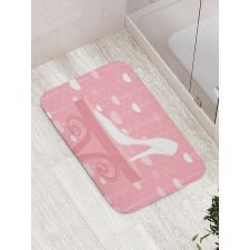 Classy Female Shoe Heart Bath Mat