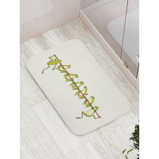 Frogs Hanging to a Stick Bath Mat