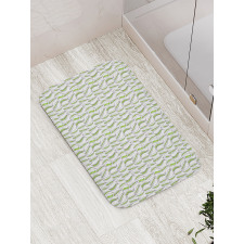 Green Peas Doodle Fresh Bath Mat