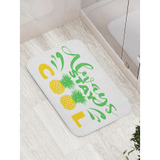 Summer Vibe Pineapple Bath Mat