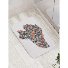 Map Created with People Bath Mat