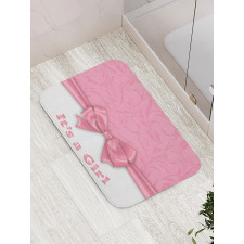 Its a Girl and Ribbon Bath Mat