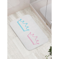 Simple Crown Bath Mat