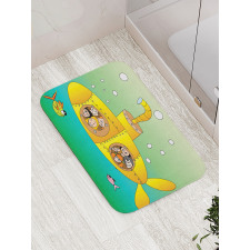 Underwater Happy Kids Bath Mat