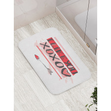 I Like You Brushstrokes Bath Mat