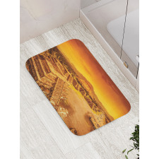 Dead Ruins of Aztec Mayan Bath Mat