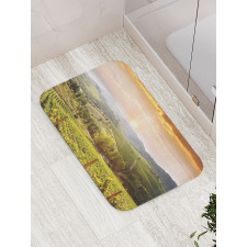 Rural Fields Rising Sun Bath Mat