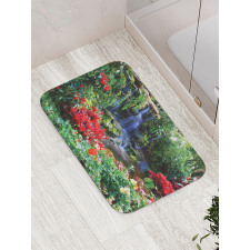 Spring Forest Waterfall Bath Mat